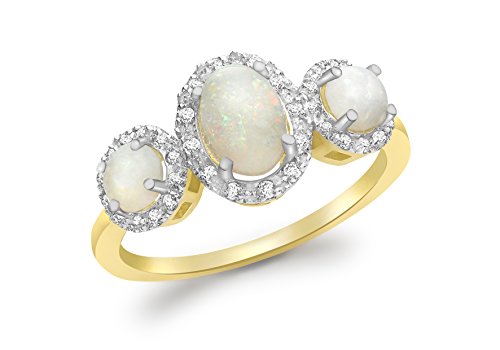 Carissima Gold Damen-Ring 9 k (375) Opal Gelbgold gold
