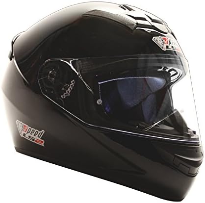 Speed Racewear LS2 Rookie FF352 Full Face Motorcycle / Carting Helmet / Gloss Finish / Special Edition / Black