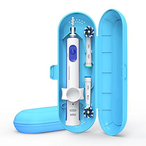 Estuche de viaje para Poketech Oral-B y 1 pieza de mano y el cepillo 2 Premium, Azul