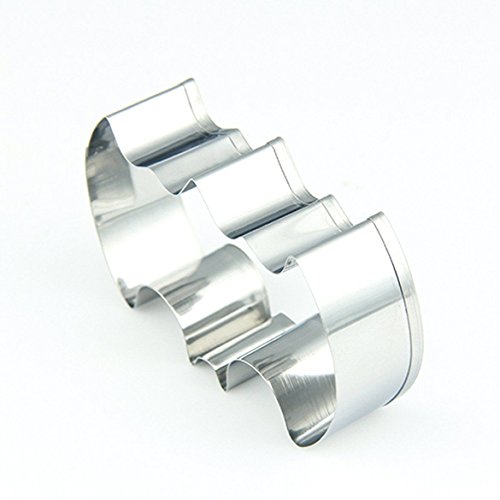 LAOMAO Edelstahl Ausstechform Offiziersbursche Ausstecher Backen Keks (Batman 1) - 2