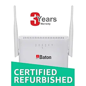 (Renewed) iBall Baton 300N 4G/3G/2G/DSL MIMO Wireless N Dual Wan Internet Router - iB-W4G311N