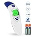 Produktbild Fieberthermometer Ohrthermometer, Baby Stirnthermometer Infrarot thermometer mit Fieberwarnung für Kinder Erwachsenen und Objekte Oberflächen mit Daten-Speicher-Funktion