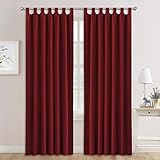 VIELSEITIGE MERKMALE: Die Blickdichte Vorhänge können Schall reduzieren und Energie sparen, machen das Zimmer nicht so kalt im Winter, zugleich können sie Ihre Privatsphäre und Ihre Möbel und Boden gegen die starke Sonne schützen.