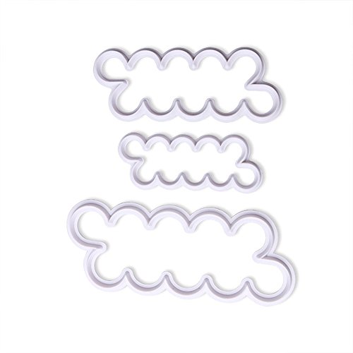 GerTong 3Pcs Cake Mold Roses Cutter DIY Embosser Stamp Embosser Cutter Fondant Mould Baking Tools Cake Decor
