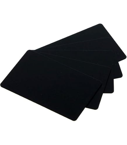 QUARKZMAN 40 stuks lege pvc-kaarten, 30 Mil-kaarten van hoogwaardig kunststof, glanzende afbeeldingen, waterdicht voor printers, foto-ID-kaarten, rood