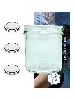 20 Sturzgläser 167 ml Marmeladengläser Einmachgläser Einweckgläser To 66 Silber