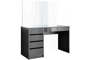 Vicco tavolo da toeletta Sherry, Nero, 120 cm