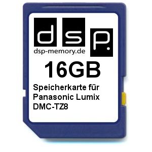 DSP Memory Z-4051557391062 16GB Speicherkarte für Panasonic Lumix DMC-TZ8