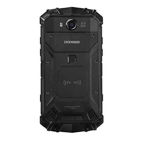 DOOGEE S60 - 5,2 Zoll FHD Wasserdicht / Shockproof / Staubdicht 4G Smartphone, 5580mAh Batterie 12V2A Schnelle Ladung (drahtlose Ladung unterstÃ¼tzt), Helio P25 2.5GHz Octa Core 6GB 64GB, 21.0MP Kamera NFC GPS Metallrahmen - Schwarz