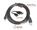 Produktbild LKL6 3 METER MICRO USB Kabel zu USB 2.0 Kabel + Ferrit Ring - Störungen Dämmung z.B. f.: Samsung S7 EDGE Note 6 Moto X Huawei Honor 7 Gigaset ME Tablet PC Handy Phablet Smartphone Strom Adapter