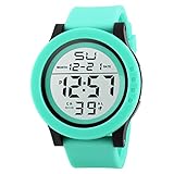Y56 Datum Sport Armband Digital Armbanduhr Uhr Damen und Herren Army Military Digital-LED, wasserdicht, Herren-Armbanduhr, großes, digital-Armbanduhr, grün