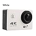 Price comparison product image Quark 4K Action Camera, 16MP Vision 3 Underwater Waterproof Camera 170° Wide Angle WiFi Sports Cam with Remote 2 Batteries and Mounting Accessories Kit,White