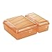 Produktbild Rotho 1711702217 Funbox Twin Vesperdose Brotbox, mit 2 separaten Fächern, BPA und schadstofffrei, Hergestellt in der Schweiz, 22 x 16.5 x 7 cm (LxBxH), Orange