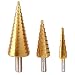 Produktbild Professionelle HSS-Stufenbohrer Konusbohrer Schaelbohrer Fraeser im 3er-Set: 4-12mm/ 4-20mm/ 4-32 mm