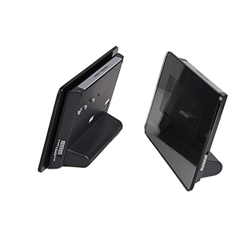 Funkwecker digital mit Glas in schwarz – wunderschönes Design - 2