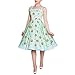 Price comparison product image 50s Dress Hell Bunny Rockabilly Foxy Brand Item Swinging Tailored Straps Fox Motif Mint - L