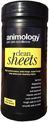 GRP 55 Animology Dual Sided Pet Cleaning Wipes (80 Sheets) (One Size) (Black)