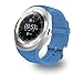 Produktbild WSW Smart Watch 1,2 Zoll Runden Bildschirm Paar Anruf Uhrenkarte Sport Bluetooth Silikon Uhr (nur Android) Fashion Intelligence (Farbe : Blue)