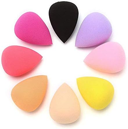 UCTOP STORE 8 Pcs Makeup Blender Foundation Sponge Set Latex Free Blender Beauty Sponge Multi Color, Flawless Coverage Sponges Liquid Foundation Creams & Powders