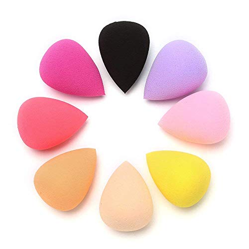 UCTOP STORE 8 Pcs Makeup Blender Foundation Sponge Set Latex Free Blender Beauty Sponge Multi Color, Flawless Coverage Sponges Liquid Foundation Creams & Powders