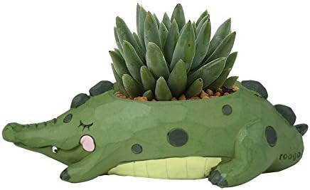 WITUSE animal succulent pots ceramic pet cactus planter, white porcelain kitty pot