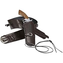Widmann 01051 - Ceinture de Cowboy avec Poche en Imitation Cuir Marron