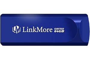 LinkMore EJECT32 64GB USB 3.2 Flash Drive, velocità di lettura fino a 100MB/s, design retrattile Thumb Drive, Pen Drive Memoria Stick Flash Drive Thumb Drive per PC, Laptop