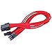 SilverStone SST-PP07-PCIR -  25cm 8pin vers PCI-E 6+2pin Cable d'extension manchonné, rouge