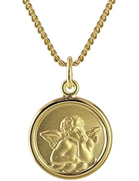 trendor Gold Engel-Anhänger für Kinder an 40 cm goldplattierter Kette 73426