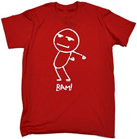 KIDS - 123t T-SHIRT Premium BAM DESIGN (VARIOUS COLOURS) T SHIRT Ages 3-13