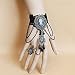 Produktbild Beautiful Bead Vintage Black Lace Vampire Slave Bracelet With Grey Resin Gothic Style Adjustable by Beautiful Bead