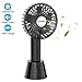 Price comparison product image Mini Handheld Fan, Infray Electric Portable USB Fan with Base Rechargeable 2600mAh Battery Operated Desktop Fan, 3 Speeds Personal Cooling Fan for Home Office Travel Outdoor - Black