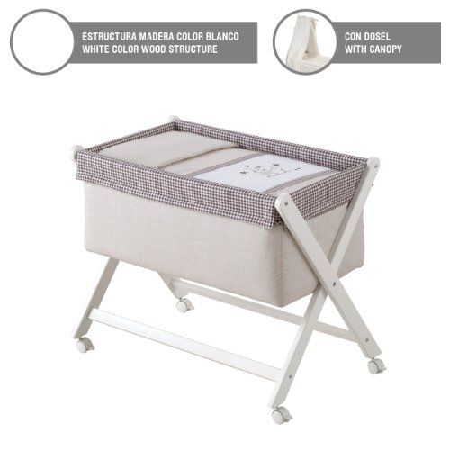 Cambrass Small Bed X Wood Canopy 124 (46 x 78 cm)
