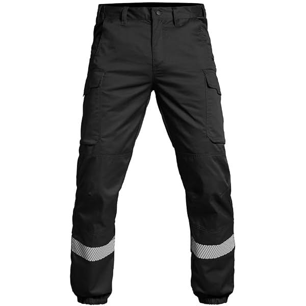 Pantalon De Sécurité Antistatique Safetek By GK - Noir - Taille Élastique - Poches Pratiques - 57% Coton / 43% Polyester - Norme OEKO-TEX