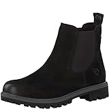 Tamaris Damen ChelseaBoot 1-1-25401, Frauen Stiefel,Halbstiefel,Stiefelette,Bootie,Schlupfstiefel,flach,TOUCH-IT,BLACK UNI(Schwarz)