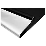 SHINY HOME® 2 Jahre Garantie Rollo (Breite und Höhe) 100 x 175cm für Fenster Tür mit Klemmträgern Verdunklung Verdunklungsrollo Klemmträger Fensterrollo Silberbeschichtung Schwarz - 4