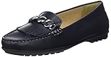 Slipper Geox Damen D Elidia A Mokassin, Blau (Navy), 40 EU