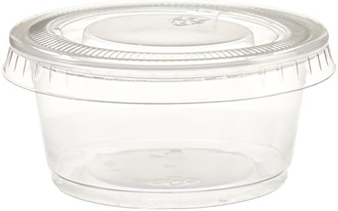 Polar Ice Disposable Plastic Glasses with Lids, 2-Ounce, Translucent, 500-Pack