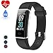 Produktbild HETP Fitness Armband mit Pulsmesser, Fitness Trackers Uhr Schrittzähler Pulsuhr Wasserdicht IP68 Aktivitätstracker Bluetooth mit 14 Trainingsmodi Schlafmonitor Kalorienzähler für Kinder Damen Männer