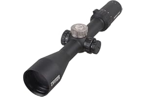 Vector Optics Taurus 3-18x50mm First Focal Plane (FFP) 1/10 Mil Tactical Riflescope with Red Illuminated Reticle, 30mm Mount Rings, Lens Covers And KillFlash