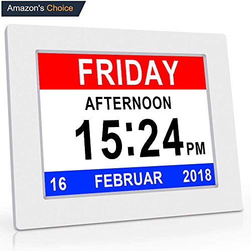 Digital Day Clock Large Calendar for Memory Loss Elderly Seniors