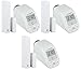 Produktbild Homematic IP Starter Set Heizen Easy Connect für 3 Räume | 3 x elektronisches Heizkörperthermostat, 3 x Fensterkontakt. Programmierbare Funk Heizungssteuerung. Stand-Alone-Betrieb – Zum Smart Home erweiterbar