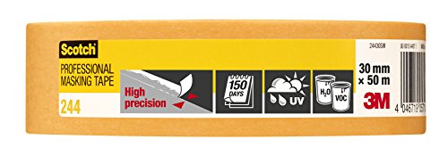 Scotch Super Malerabdeckband, 30 mm x 50 m, Das Original, Profi-Plus Qualität, gold, PT24430 - 2