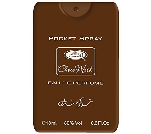 1STOPBABYSTORE Perfume-Pocket Eu De Toilette Spray Arabian Fragrance Travel Atomiser 18 Ml Attar "Choco-Musk"
