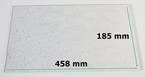 Khlschrank Einlegeboden / Glasplatte / Gemsefach  Strukturglas 4 mm dick  458 mm x 185 mm - Direkt vom Glasereifachbetrieb!!!