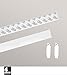 Produktbild 4decor Zubehör Set Rollo Seitenblenden zum Kleben aus Aluminium - in weiß - B 2.50cm H 130cm