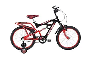 Hercules Boys Hacker 20T 20 Inch Frame Single Speed Steel Cycle (1FK523G0A07000C, Black, Red).