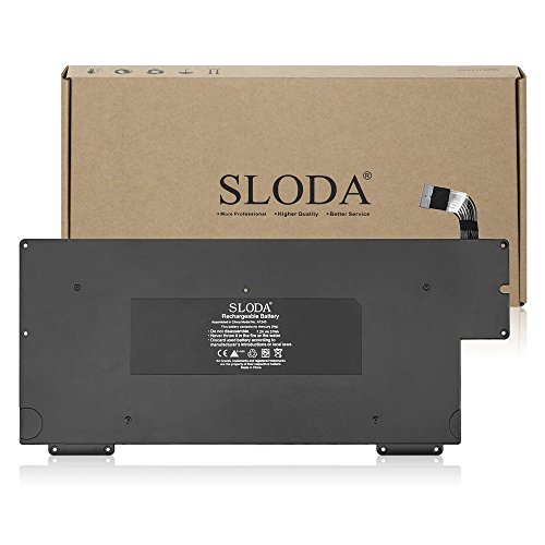 SLODA Laptop Notebook Ersatz Akku für Apple Macbook Air 13″ A1245 2008 bis Mitte 2009 Akku A1237 A1304 Apple MacBook Air 1,1 MacBook Air 2,1 Ersatz Batterie [Li-Polymer 7.2V 5200mAh] - 5