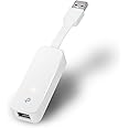 TP-Link UE300 Adattatore da USB 3.0 a Gigabit Ethernet, Porta USB 3.0 e RJ45 10/100/1000 Mbps, Design Pieghevole e Portatile,