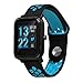 Produktbild SO-buts 2018 Neue/Smart Watch Zwei-Farben-Armband/Atmungsaktives Armband/Smart Armband Strap Ersatz für die Wah Watch (Blau)